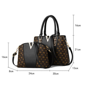 2 PCS Women Luxury Handbags Sets 2019