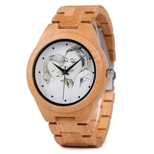 Customized Photo UV Printing Wood Watch