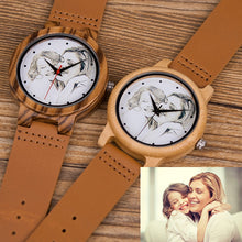 Load image into Gallery viewer, Customized Photo UV Printing Wood Watch
