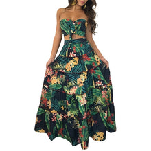 Load image into Gallery viewer, Boho New Green Floral Dress