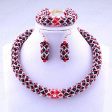 Load image into Gallery viewer, Colourful Beads Sets one Layer Jewelery Full Set