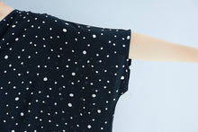 Load image into Gallery viewer, Russian Style Chiffon Slim Fit Polka Dot Top