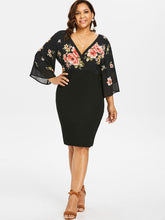 Load image into Gallery viewer, Estylo Floral Plunging Neck Dress