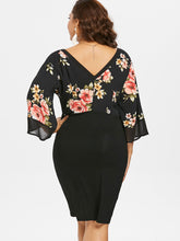 Load image into Gallery viewer, Estylo Floral Plunging Neck Dress