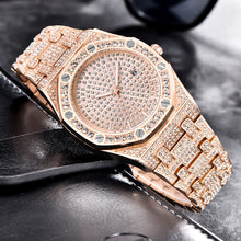 Load image into Gallery viewer, Unisex Jumbo Fully Iced Out Quartz Watch
