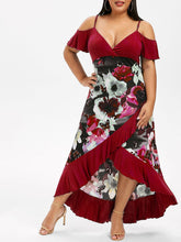 Load image into Gallery viewer, Estylo Summer Fashion Wrap Ruffle Dress