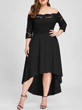 Load image into Gallery viewer, Off Shoulder Elegant Lace Dress
