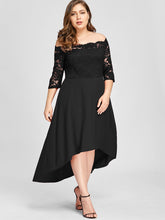 Load image into Gallery viewer, Off Shoulder Elegant Lace Dress