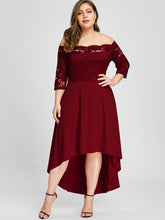 Load image into Gallery viewer, Off Shoulder Elegant Lace Dress