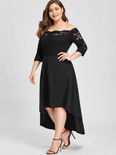 Load image into Gallery viewer, Off Shoulder Elegant Lace Dress