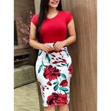 Load image into Gallery viewer, Elegant Floral Pencil Dress