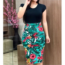 Load image into Gallery viewer, Elegant Floral Pencil Dress