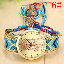 Load image into Gallery viewer, Leather Dreamcatcher Friendship Watch