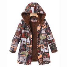 Load image into Gallery viewer, Estylo Retro Hooded Warm Jacket