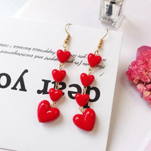 Load image into Gallery viewer, 2019 Romantic Love Heart Earrings