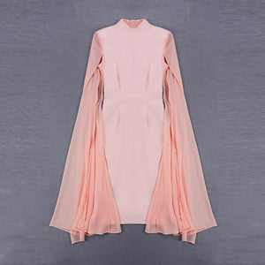 Women's Stylish Cloak Sleeve Dress Party Dress