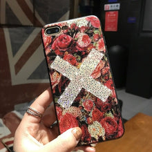 Load image into Gallery viewer, 3D Relief Laser Bling Phone Cases