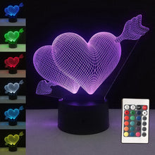 Load image into Gallery viewer, 3D Touch LED USB Light Table Lamp