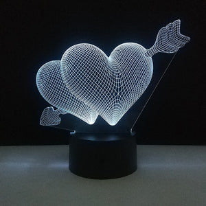 3D Touch LED USB Light Table Lamp