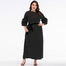 Load image into Gallery viewer, Stunning Polka Dotts Butterfly Sleeve Maxi