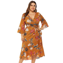 Load image into Gallery viewer, Summer Butterfly Sleeve Floral Dress