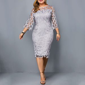 Grayish Elegant Dress 2020