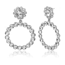 Load image into Gallery viewer, Trendy Crystal Round Drop Earrings
