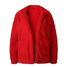 Load image into Gallery viewer, Estylo Zipper Plush Winter Autumn Coat