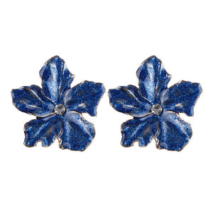 Floral Crystal Boho Earrings