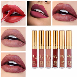 6pcs/Set Lip Gloss Professional Makeup Matte Liquid Lipstick