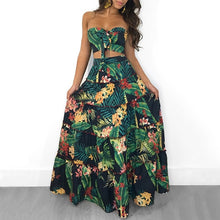 Load image into Gallery viewer, Boho New Green Floral Dress