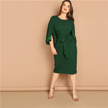 Load image into Gallery viewer, Gorgeous Green Pencil Dress