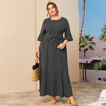 Load image into Gallery viewer, Kate New Stylish Striped Print Maxi