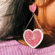 Load image into Gallery viewer, Trendy Jewelry Acrylic Heart Tassel Earrings