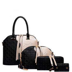 4PC European Style Zipper Handbags