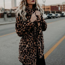 Load image into Gallery viewer, Stylish Pocket Leopard Print Coat