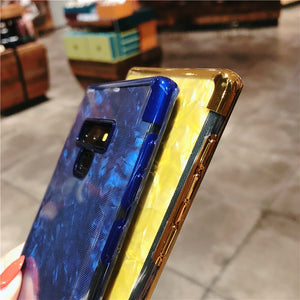 Samsung New Marble Plating Glitter Case (High Quality)