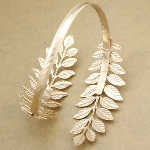 Gold Silver Greek Roman Laurel Leaf Armband