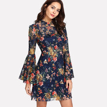 Load image into Gallery viewer, Calico Print Flower Dress