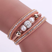 Load image into Gallery viewer, Luxury Leather Crystal Bracelets