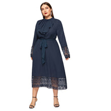 Load image into Gallery viewer, Estylo- Elegant Contract Lace Trim Maxi