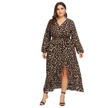 Load image into Gallery viewer, Leopard Print Ruffle Dress