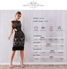 Load image into Gallery viewer, Elegant Feather Lace Dress