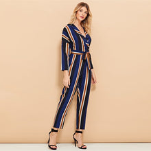 Load image into Gallery viewer, Classy Stripe Print Jumpsuit 2019