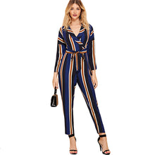 Load image into Gallery viewer, Classy Stripe Print Jumpsuit 2019