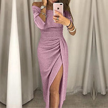 Load image into Gallery viewer, Women Off Shoulder  Party Dress 2018