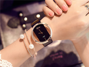 Leather Strap Black Luxury Watches