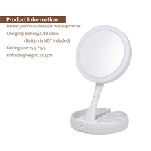 Load image into Gallery viewer, LED Makeup rechargeable Mirror