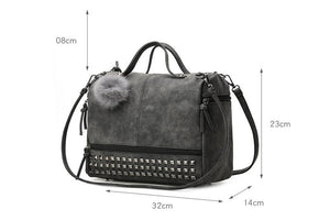 Versatile Leather Large Capacity Shoulder Bag