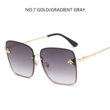 Load image into Gallery viewer, Luxury Retro Square Bee UV Sunglasses